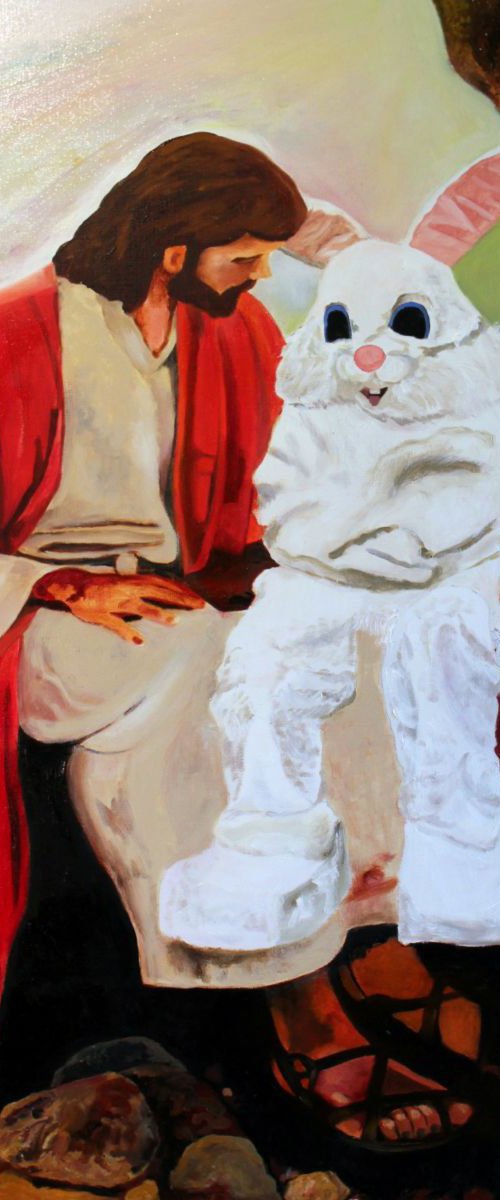 Jesus & the Easter Bunny Discuss the Relative Merits of the Holidays by Ken Vrana