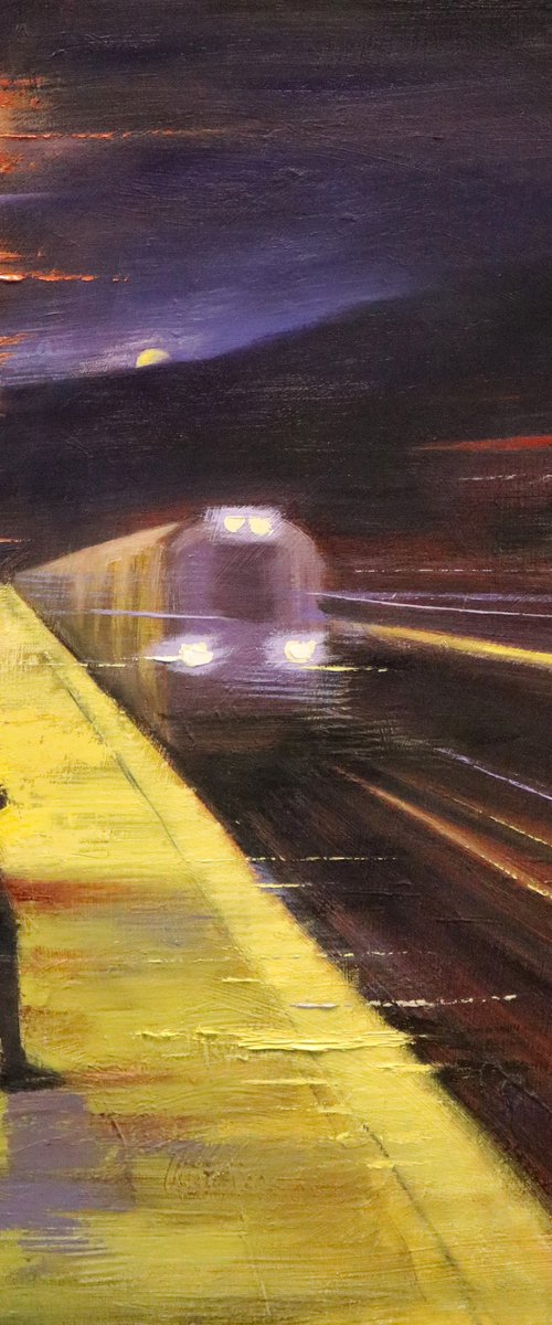 New York Night Train by Chin H Shin