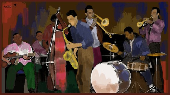 BIG JAZZ   28"x49"