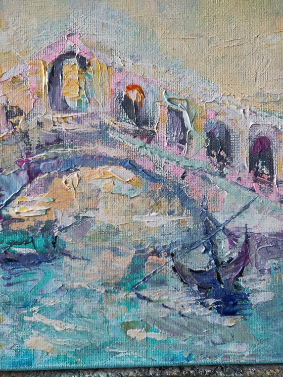 "Venice Bridge, Gondolier" by Olga Tsarkova