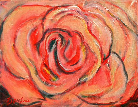 Pink Rose IV 14x11