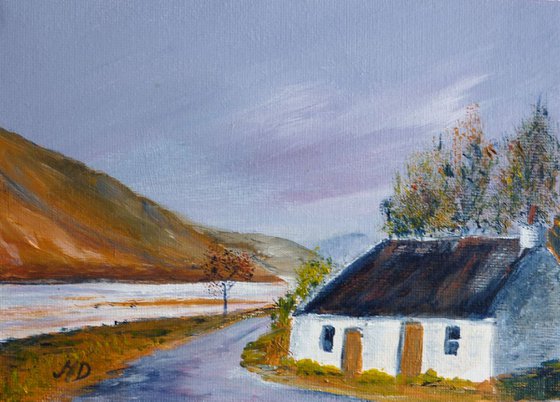 Old Cottage at Glen Etive, A Scottish Landscape