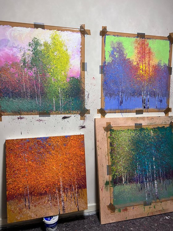 Four seasons. Autumn