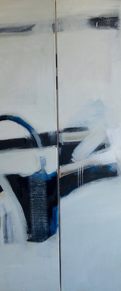 Post Scriptum 336 or Sink and bottle. Diptych. by Romuald Mulk Musiolik