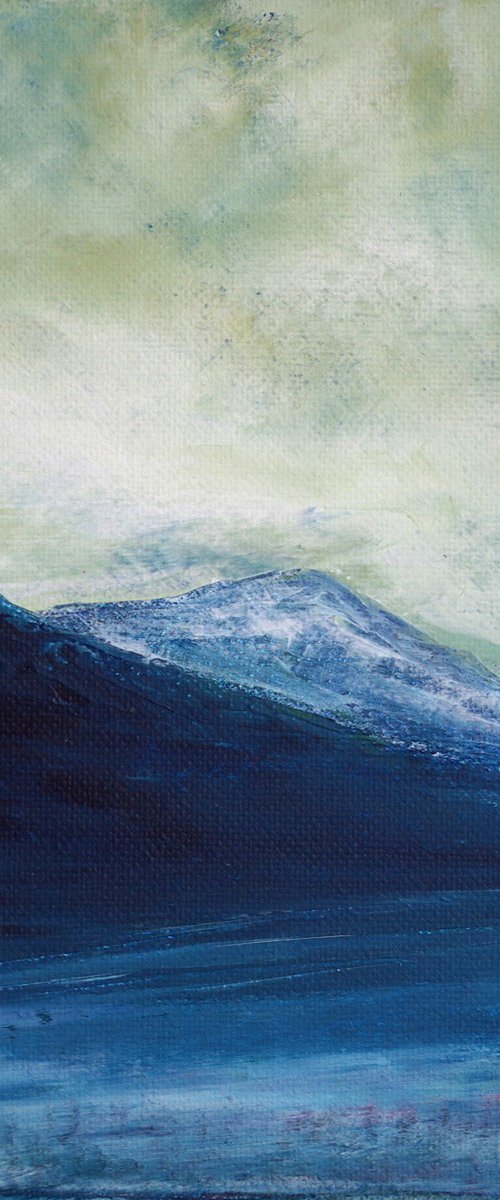 A 'mhaighdeann, Scottish winter mountain landscape snow scene by oconnart