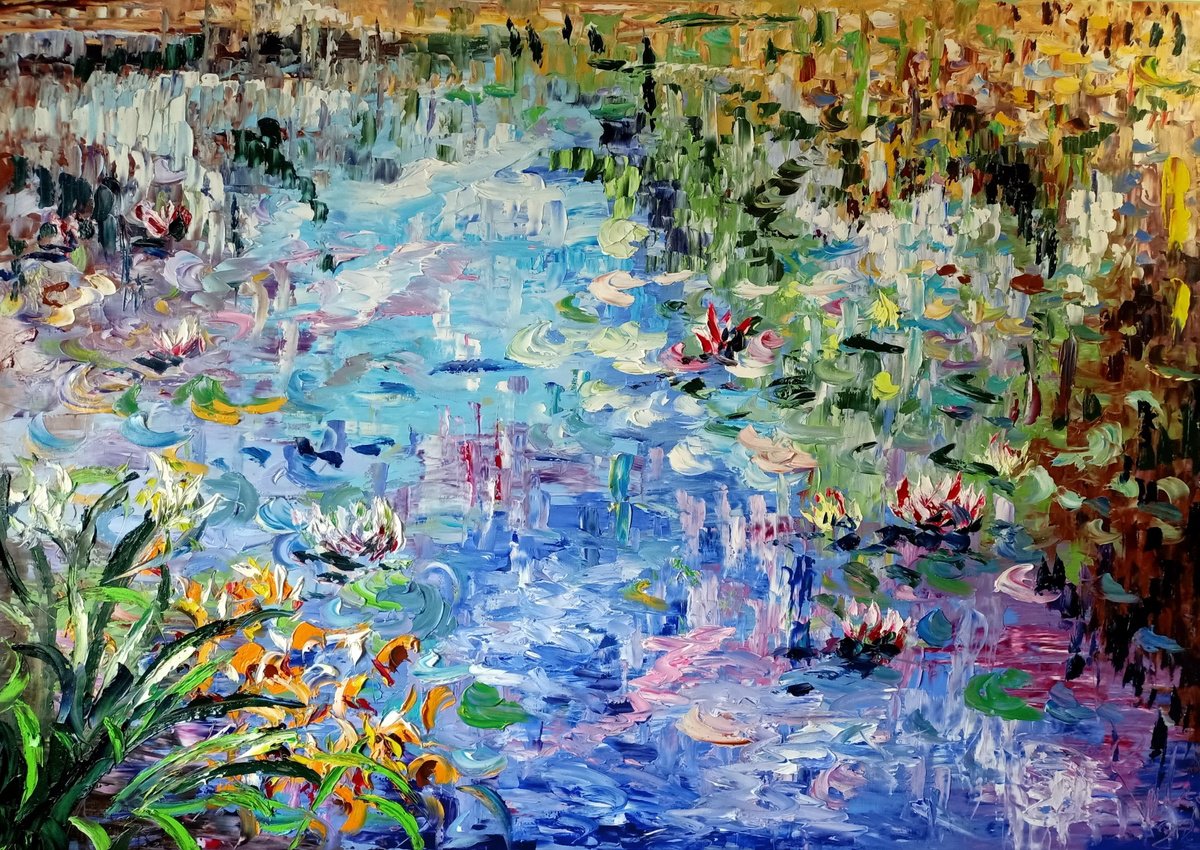 Ninfe Riflessi By Antonino Puliafico, 71 X 49, Artwork For Sale On Artfinder
