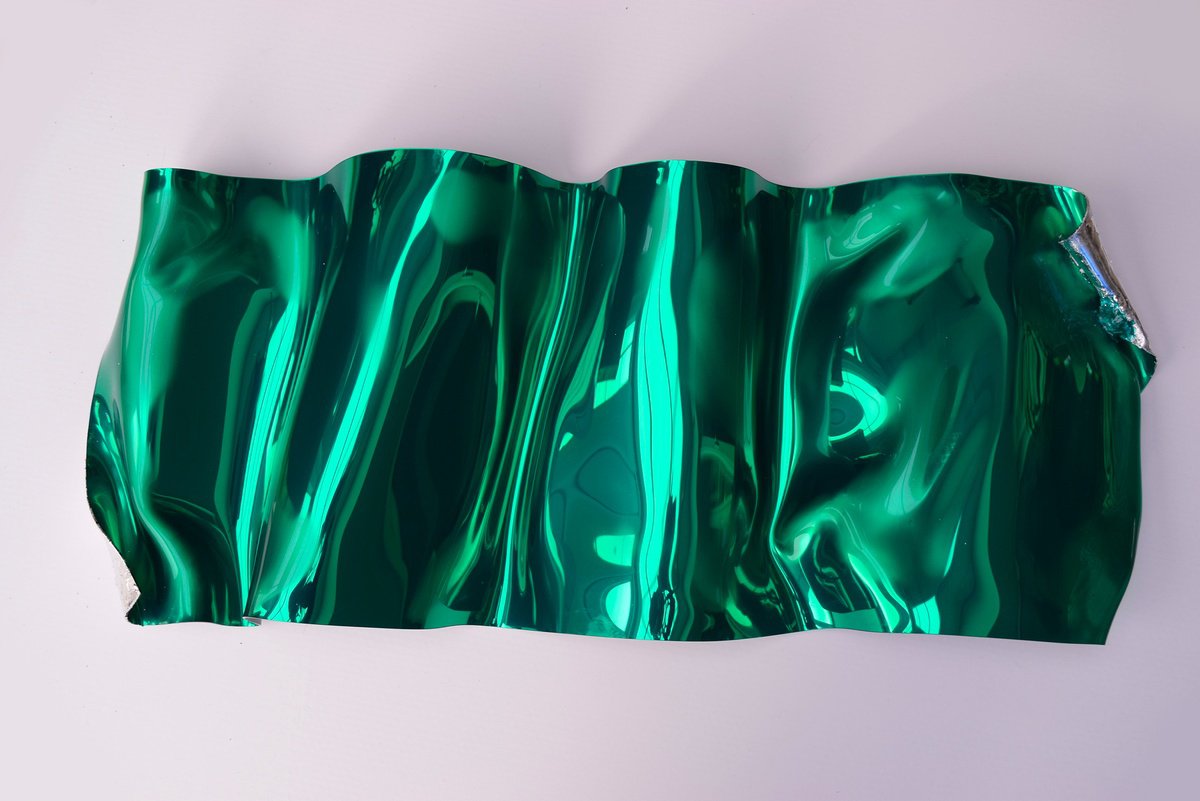 Geometric Abstract Sculpture By Anna Sidi-Yacoub, 12 X 28, Dancing With The Wind, Original Artwork