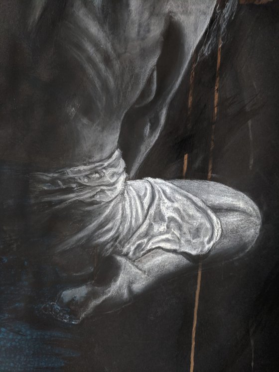 Dry Pastel Figure Study