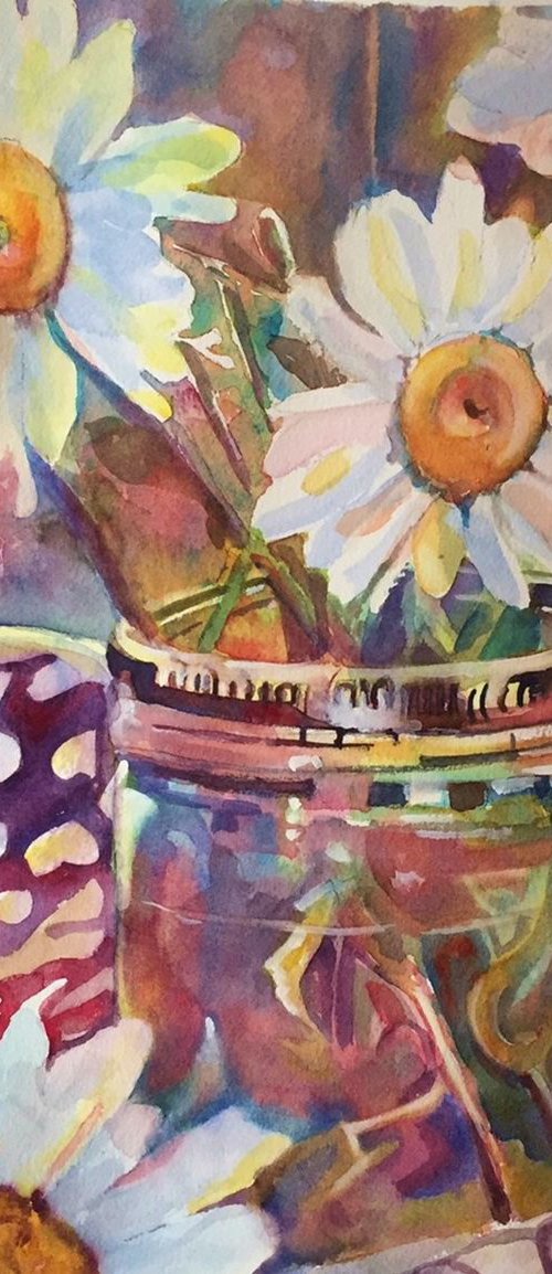 Daisies in a Jar by Bronwen Jones