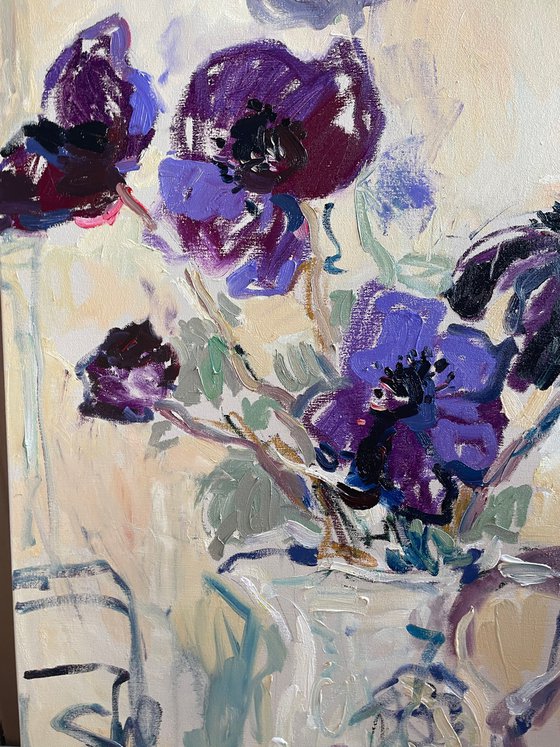 Still life with anemones