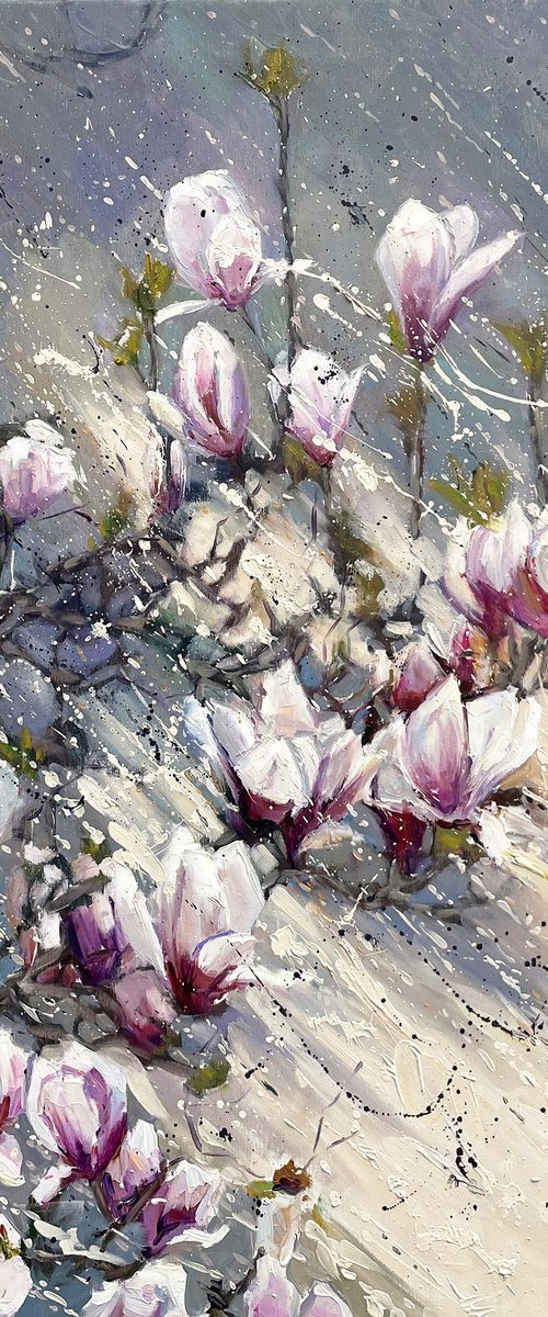 "Magnolia branch" by Evgeny Chernyakovsky