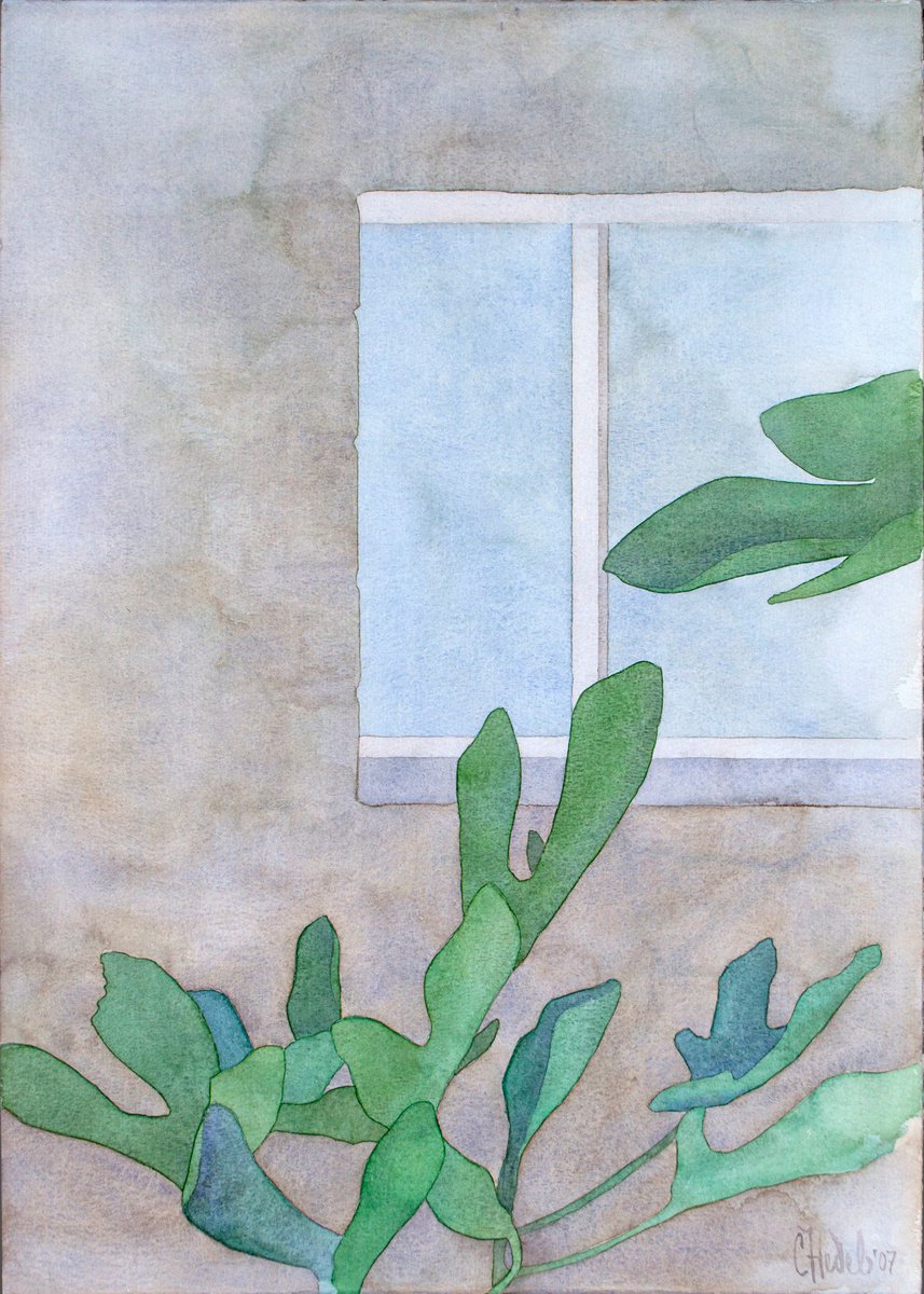 Fig Leaves in Front of a Window (A Memory) by Slav Nedev