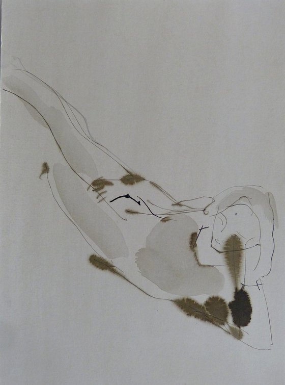 The Reclining Model 2s, 29x41 cm