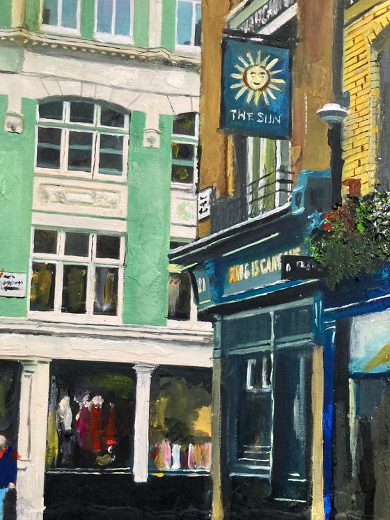 Bright Sunny Day in Soho, London