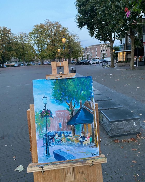 Cafe in Coevorden. PleinAir