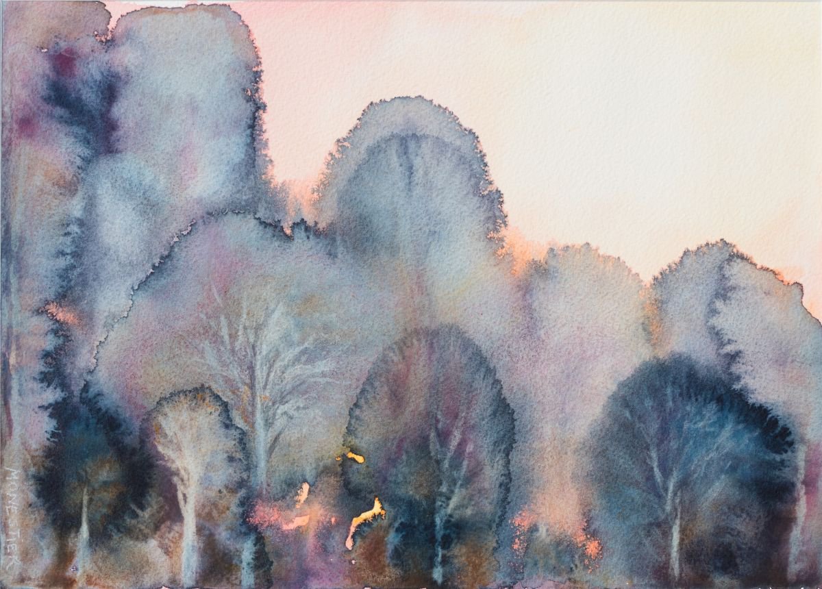 Subtile forest - watercolor | Artfinder