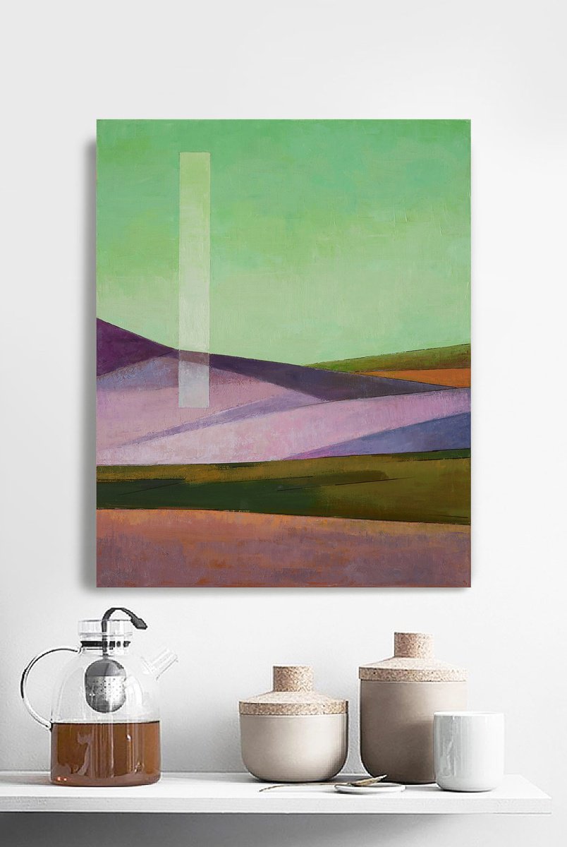 Colorful Mountains By Bo Kravchenko, 24 X 30, Artwork For Sale On Artfinder