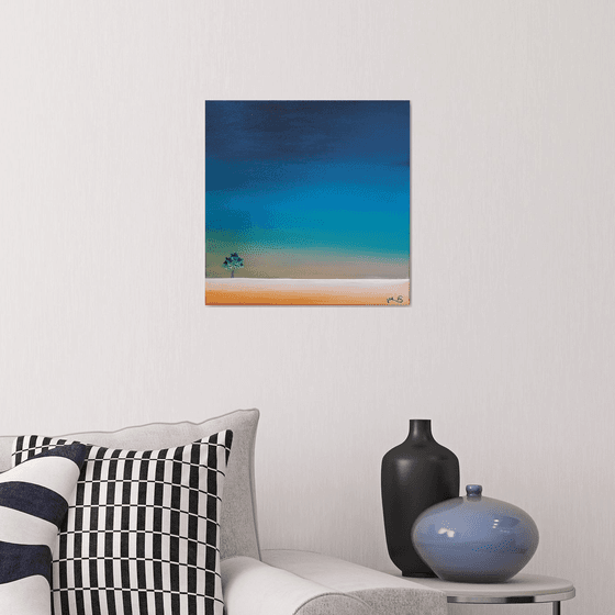 Lone tree #9, 40x40cm, ready to hang