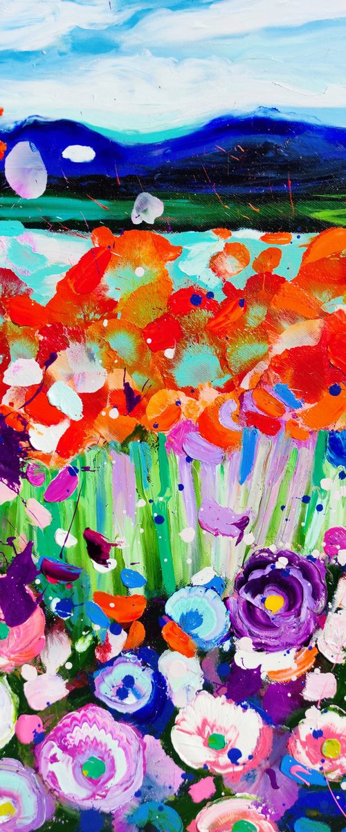 Poppy Cascade by Angie Wright
