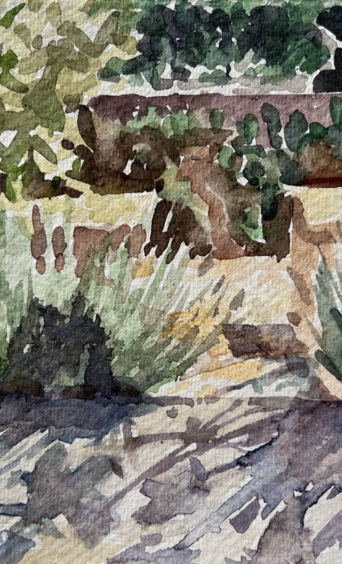 Garden, Kefalonia by Louise Gillard