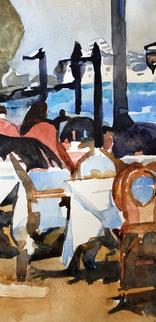 Cafe by the Sea by Bronwen Jones