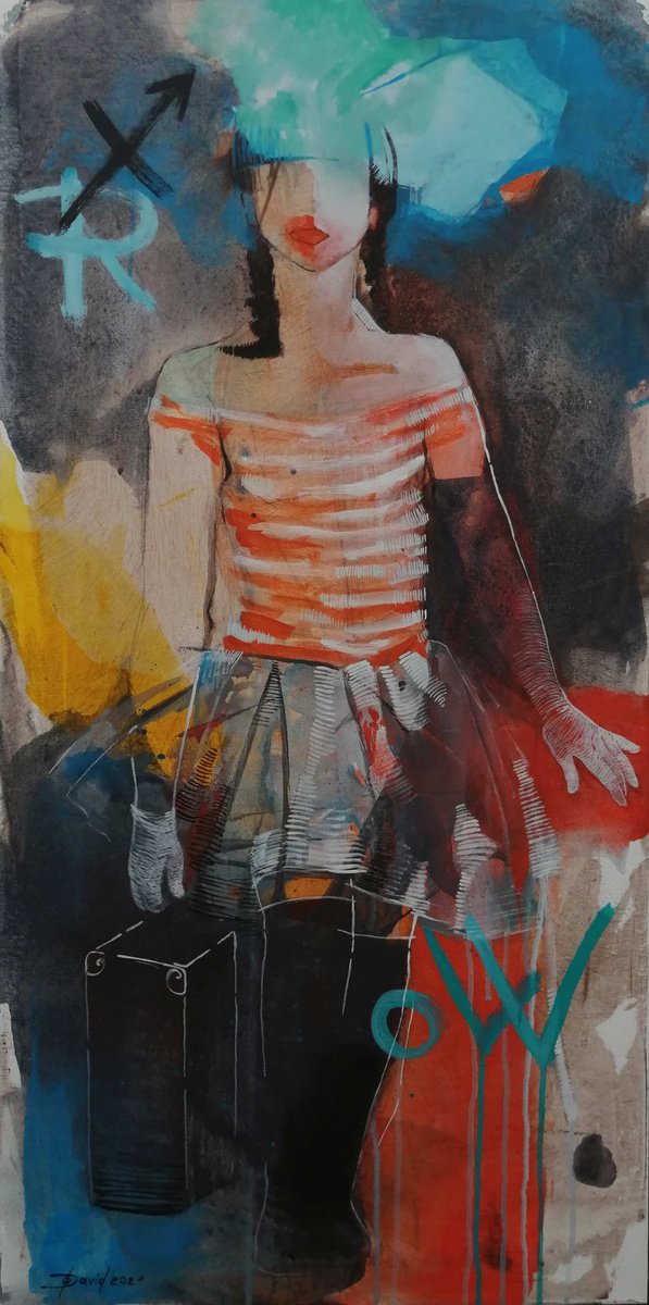 Waiting For A Wonder By Olga David, 20 X 39, Artwork For Sale On Artfinder