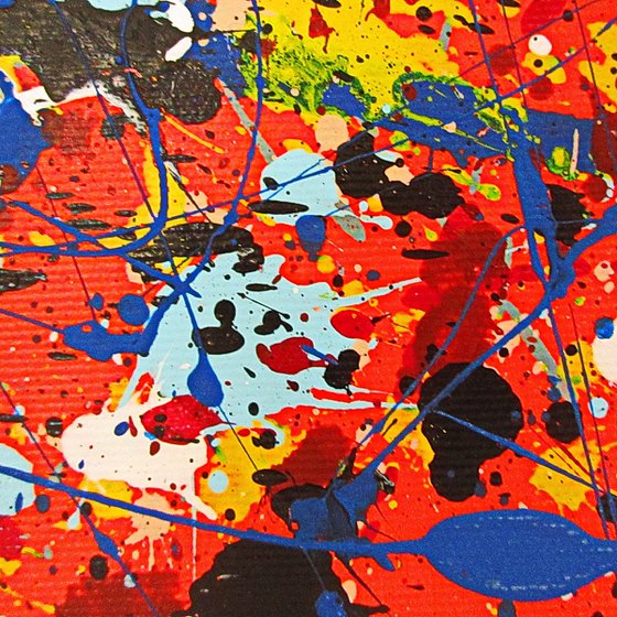 CONVERGENCE 6,  POLLOCK MODE, framed