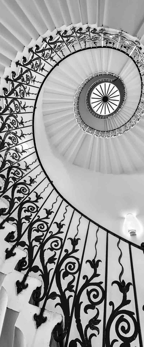 Queens House Tulip Staircase M by Ben Robson Hull