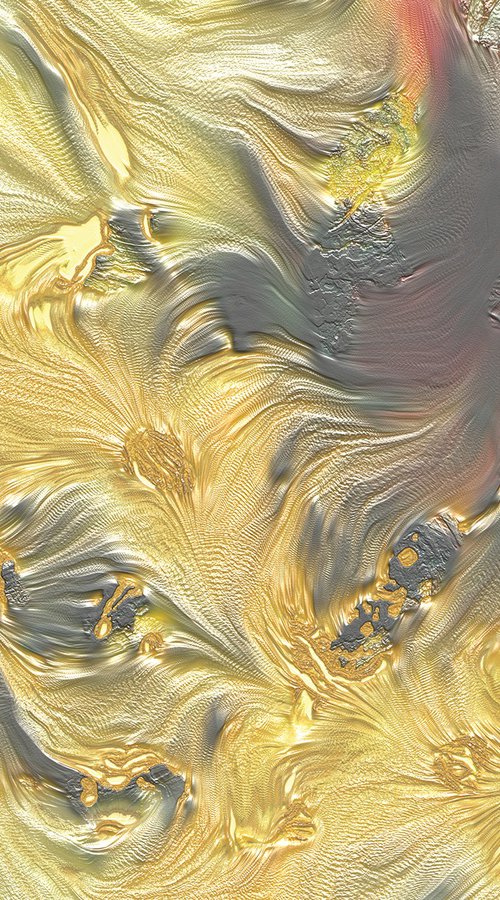 Textura oro II/XL large original artwork by Javier Diaz