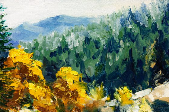 "Autumn in the mountains" landscape