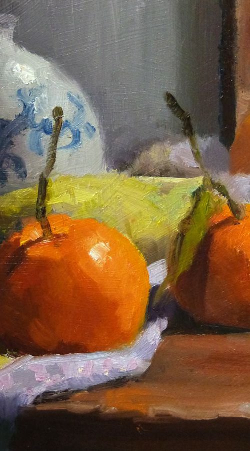 Clementines on a Desk by Pascal Giroud