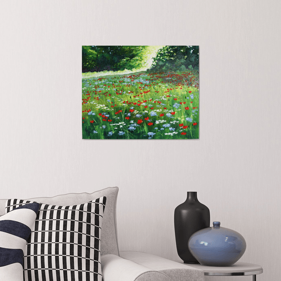 Sunrise and Wildflowers