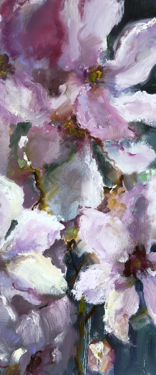 Pink Happiness. Magnolias by Olha Laptieva