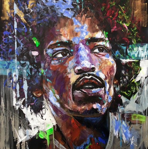 Jimi Hendrix by Viktoriya Richardson