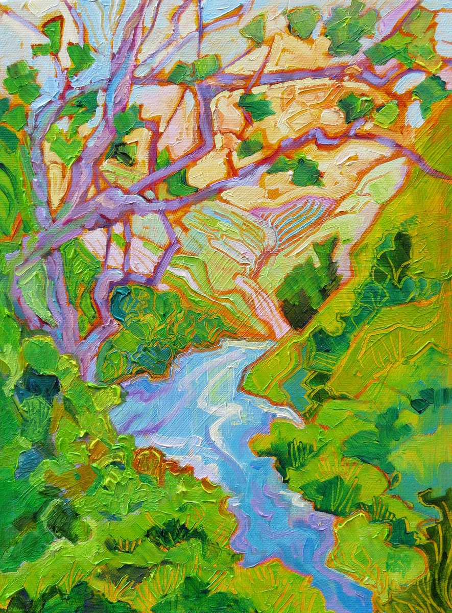 Landscape Through Dovedale by Mary Kemp