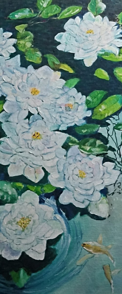 Waterlilies 1 by Isabelle Lucas