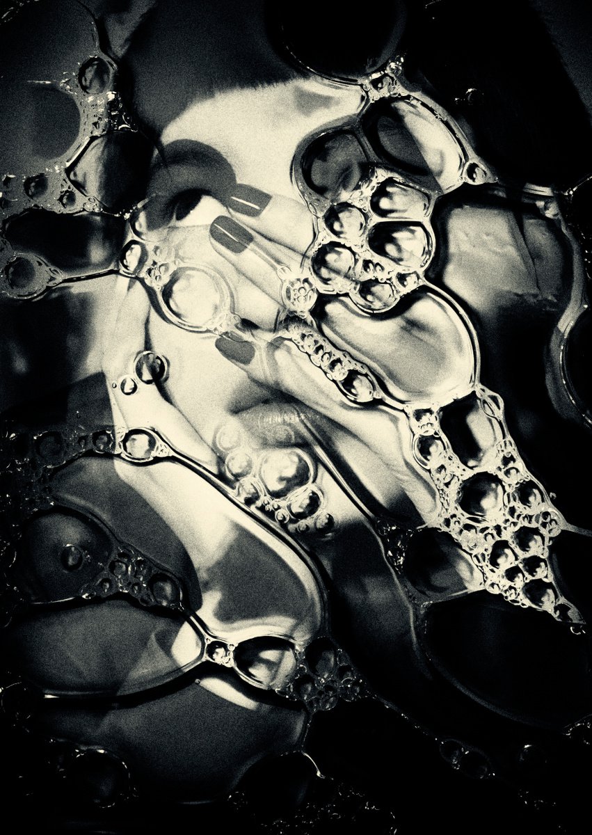 Bubble collection Vol 3. Bubble chains. Art portrait on canvas by Elmira Namazova
