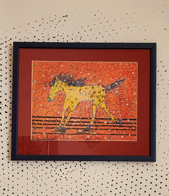 Brouillon VII. Roller-Skating Horse