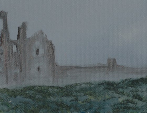 Dunstanburgh Castle in the Mist