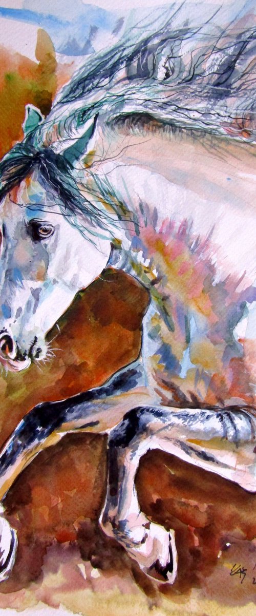 Running horse II by Kovács Anna Brigitta