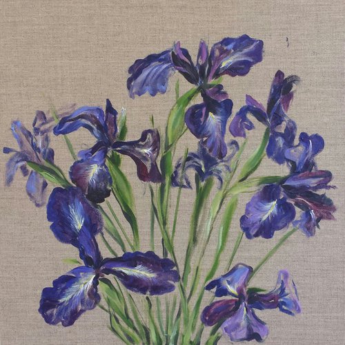 Irises by Margo de Jong