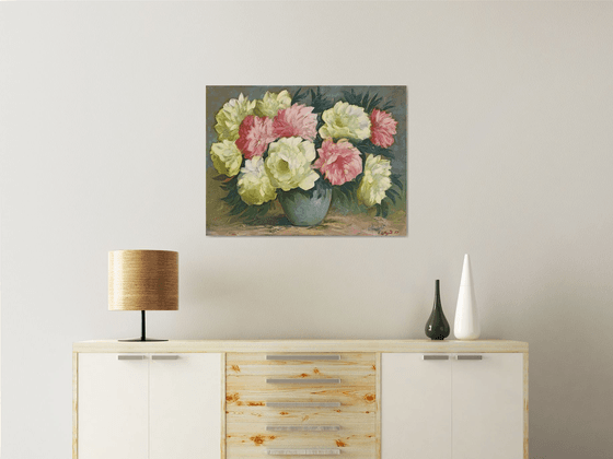 Peonies  in vase