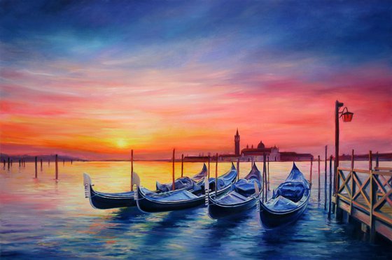 Magical Sunset in Venice