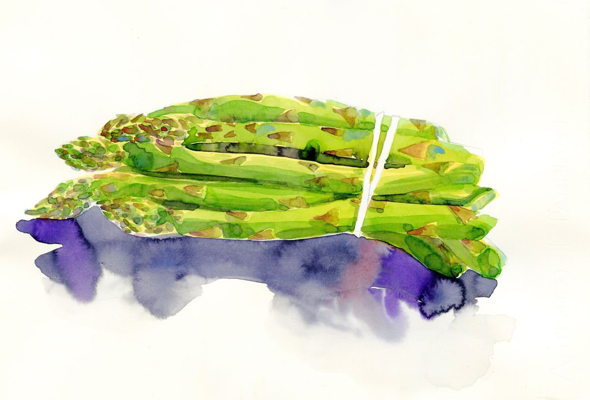 Asparagus Bundle by Hannah Clark
