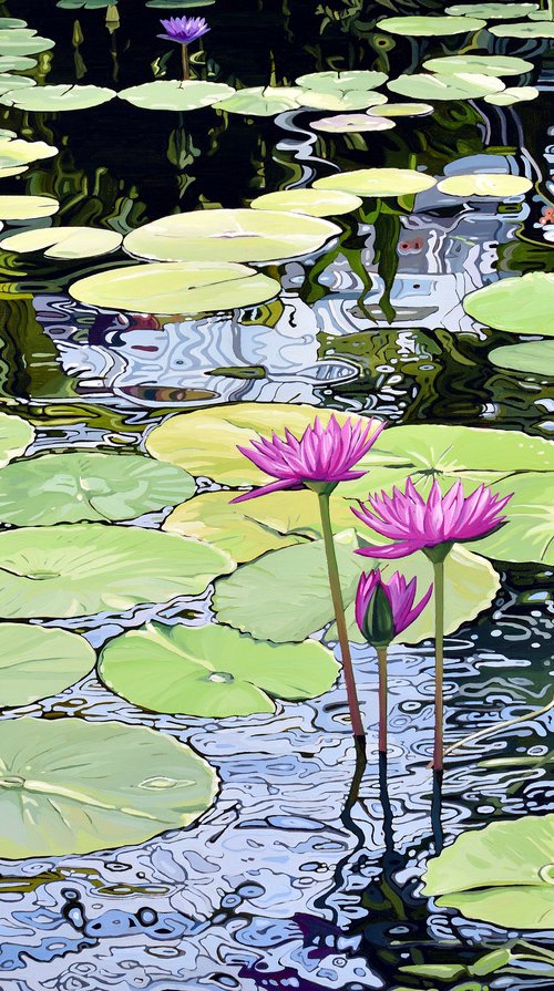Lily Pond In Golden Gate Park by Alex Nizovsky