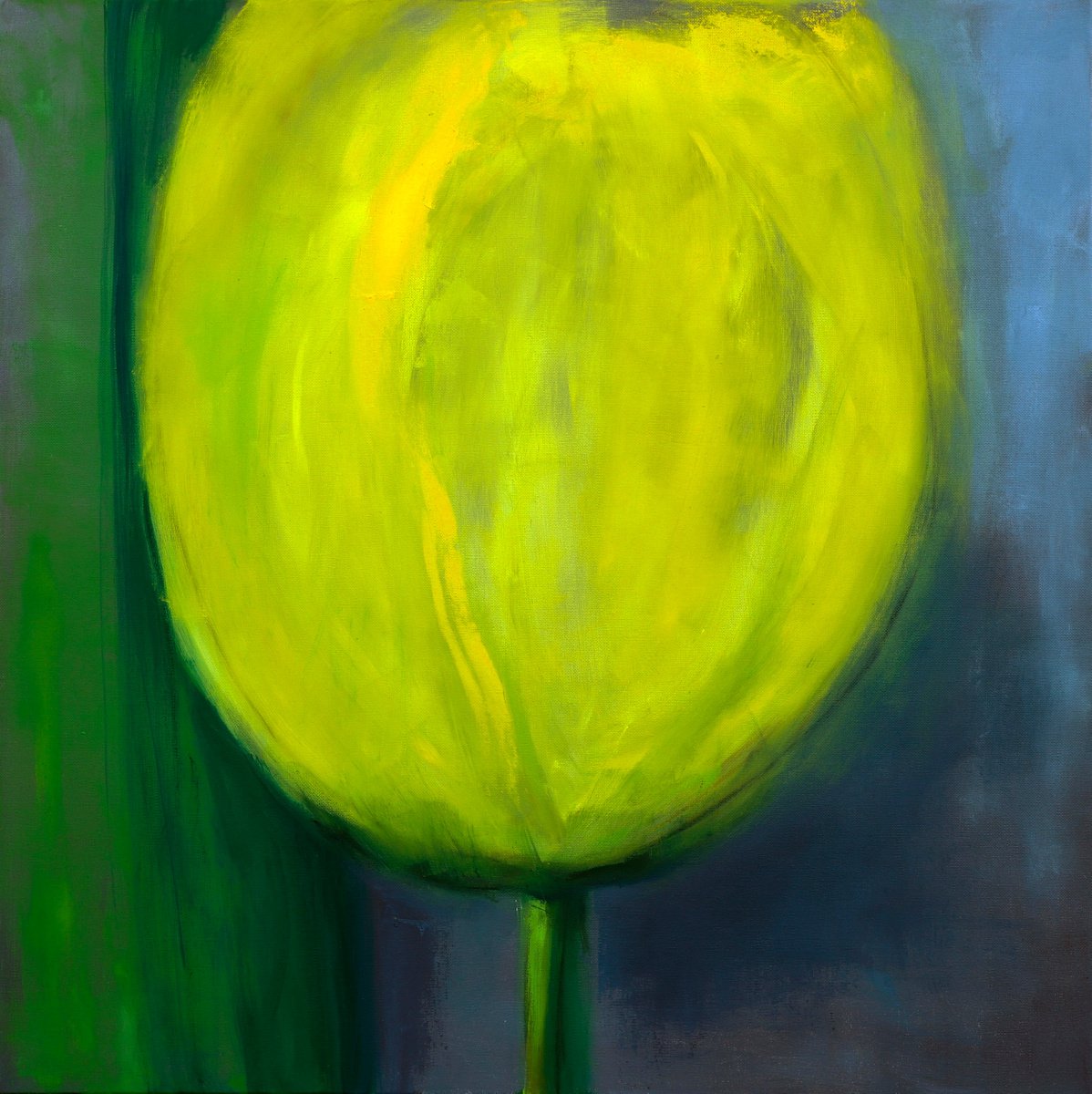 Floral painting Tulip art Colorful painting by Anna Lubchik