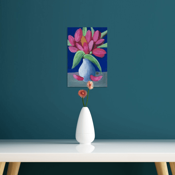 Tulips In A Vase