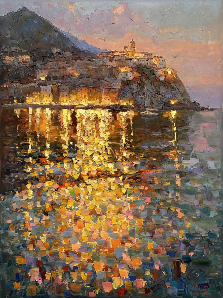 Evening In Italy By Evgeny Chernyakovsky, 20 X 27, Artwork For Sale On Artfinder