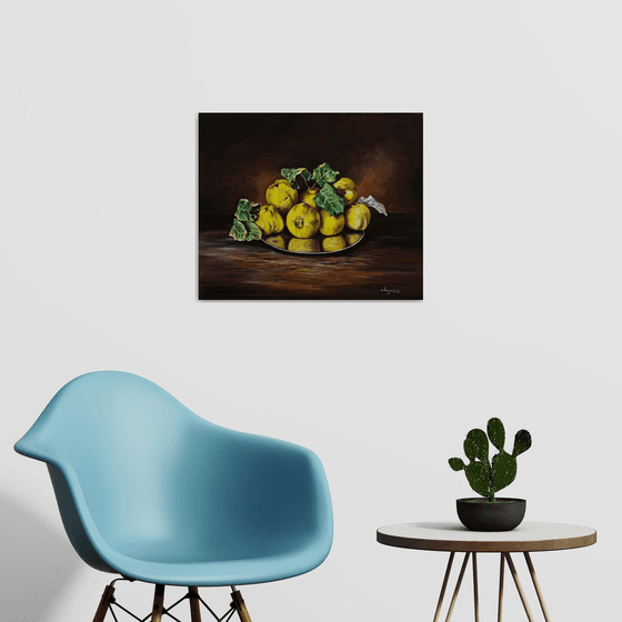 Still life with quinces