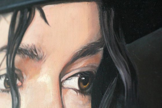 Michael Jackson Portrait present Photorealism Idea fan gift Custom Portrait Personalized Order Original Painting Custom art moonwalker MJ